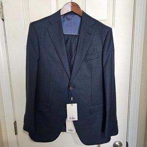SUITSUPPLY Napoli Navy Blue Three-Piece Suit